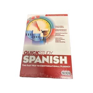The Learning Company Quick Study SPANISH 3 CD Set New Sealed